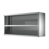 Placard inox mural ouvert Long. 800