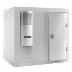 Chambre froide positive 1700x2000 panneaux avec rayonnage avec groupe fournis