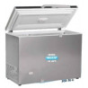 Congélateur 220 litres couvercle porte pleine aspect inox