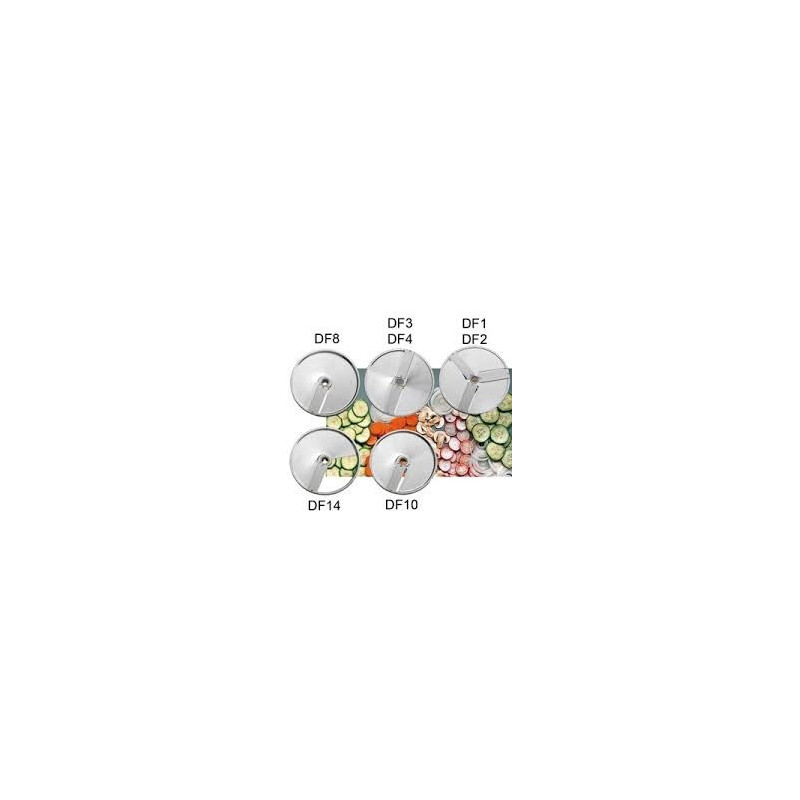 Disque standard df1 - epaiss. 1mm - (couteau droit) - pour trancher, émincer: carottes, concombres, radis, champignons...