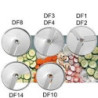 Disque standard df1 - epaiss. 1mm - (couteau droit) - pour trancher, émincer: carottes, concombres, radis, champignons...