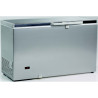 Congélateur 300 litres couvercle dessus inox porte pleine aspect inox