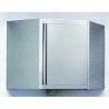 PLACARD MURAL D ANGLE  INOX  DIM. 700 X 700 -FERME 1 PORTE